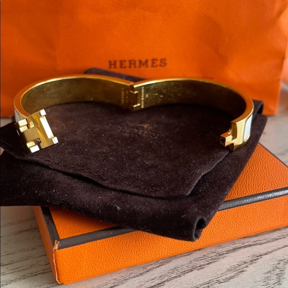 White Hermès Clic Clac - Picture 3 of 6